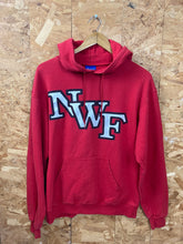 Vintage 90s Champion USA Northwest Florida Varsity NWF hoodie red spell out hoodie size medium